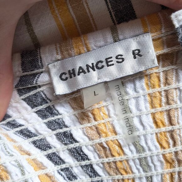 Chances R Yellow Striped Jumpsuit - Picture 6 of 7